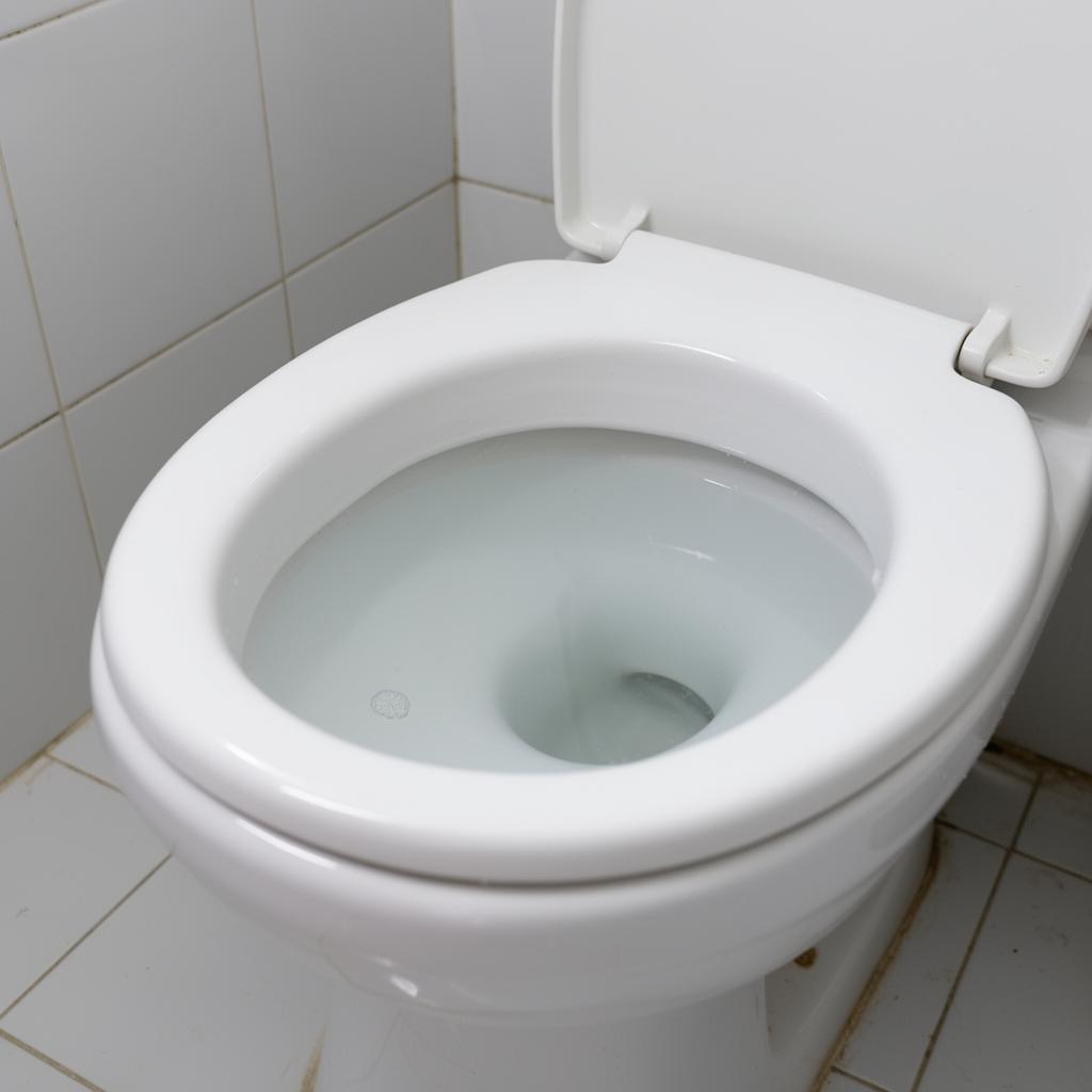 Bồn cầu sau khi thông tắc, sạch và thoát nhanh
